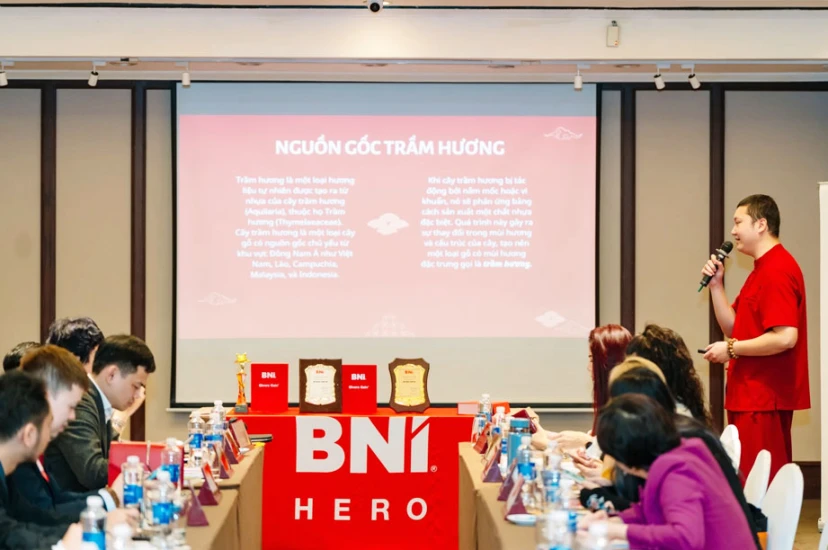 Trầm hương Phúc Thành - Khí công trao giá trị sức khỏe tâm và thân trọn vẹn tại triển lãm đầu xuân BNI 2024