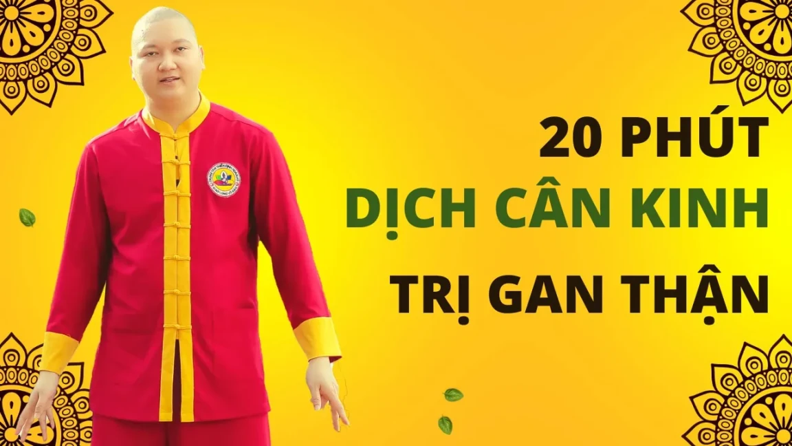 [Video hướng dẫn] 20 Phút Dịch Cân Kinh: Trị Gan, Thận, Xương Khớp | Thầy Phúc Thành Khí Công